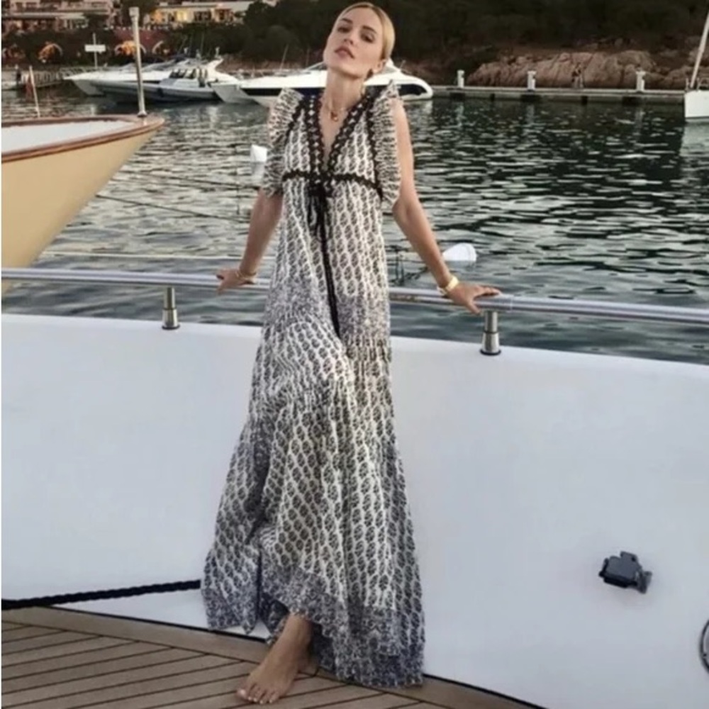 Tory Burch Amita Cotton Maxi Dress